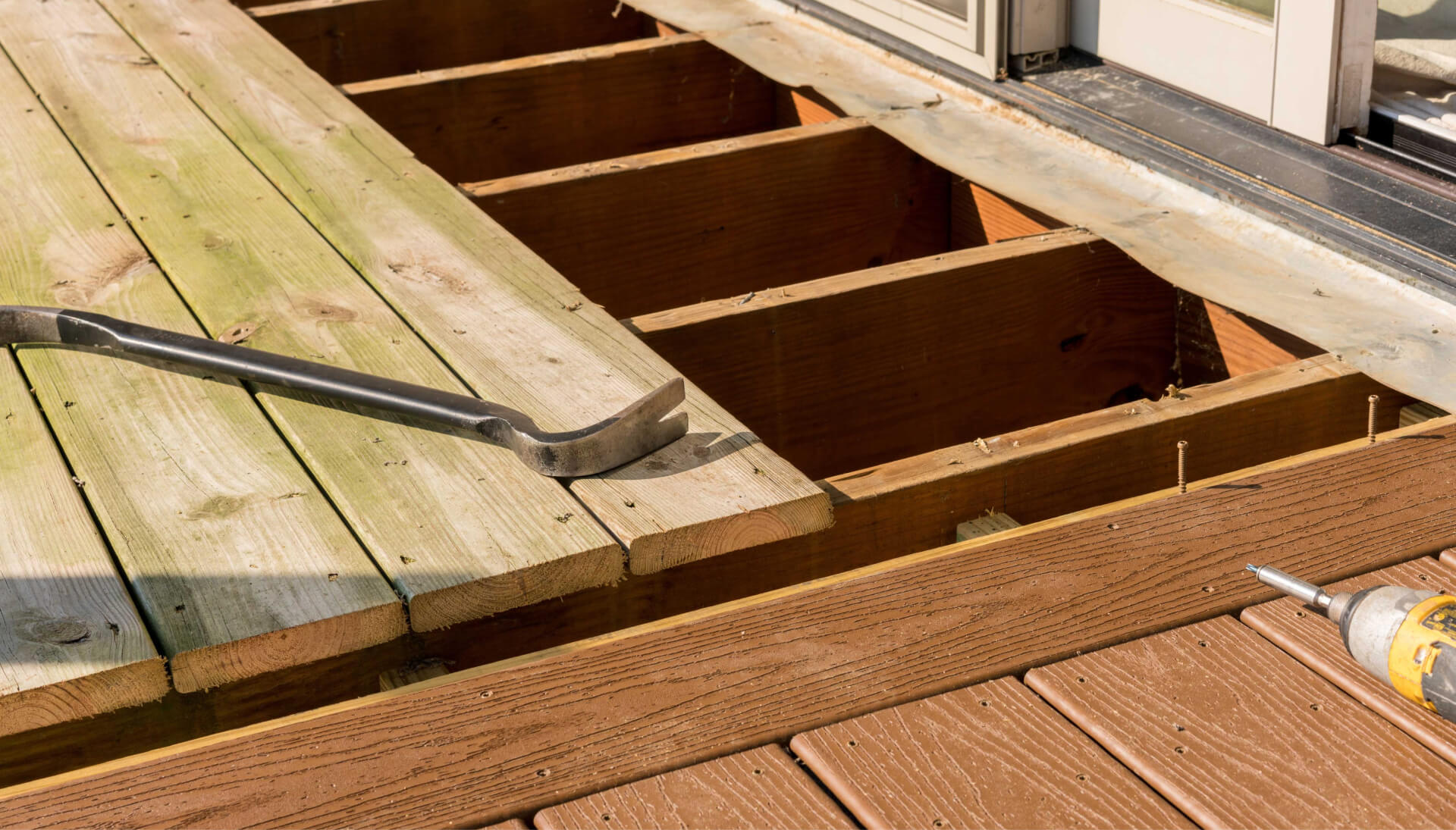 A professional deck repair service in Hampton, providing thorough inspections and maintenance to ensure the safety and durability of the structure